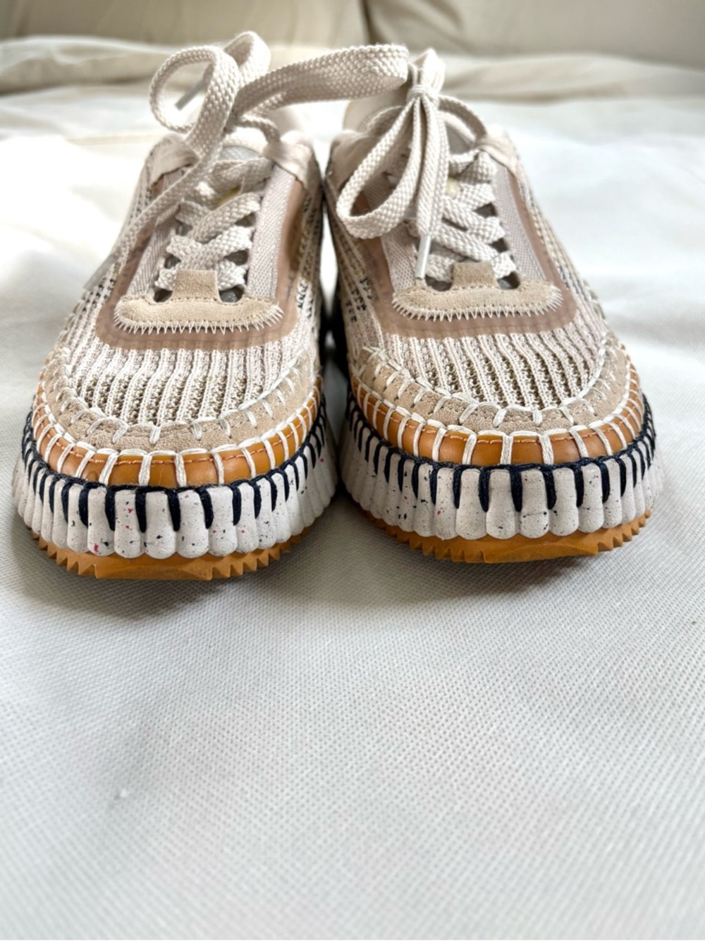 Chloe Nama Sneaker in Biscotti Beige size 36 - Picture 5 of 11